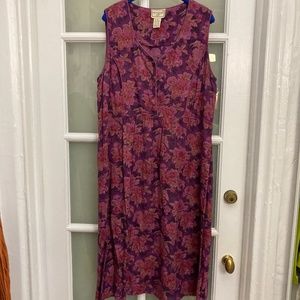 Vintage April Cornell Midi Floral Dress Size XL